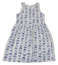 Bílé šaty s motýly H&M
