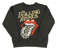 Khaki mikina s jazykem - Rolling Stones 