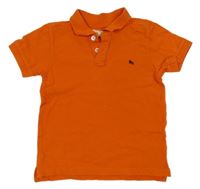 Oranžové polo tričko s výšivkou H&M