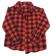 Červeno-černá kostkovaná košile Primark