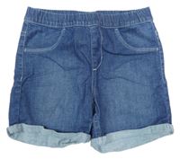 Tmavomodré riflové elastické kraťasy Denim Co.