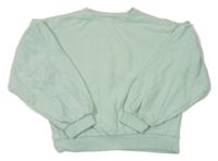 Světlezelená oversize crop mikina M&Co.