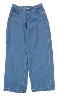 Modré baggy rifle H&M