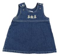Modré riflové šaty s medvídky H&M