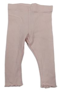 Světlerůžové žebrované legíny PRIMARK