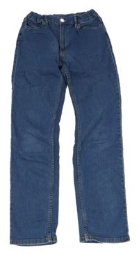 Modré slim fit waist rifle H&M