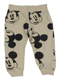 Světlebéžové tepláky s Mickey Disney