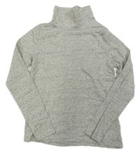 Šedé melírované triko s rolákem H&M