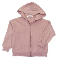 Světlerůžová propínací mikina s kapucí H&M