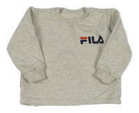 Šedá melírovaná oversize mikina s logem Fila