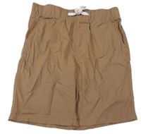 Hnědé plátěné kraťasy H&M