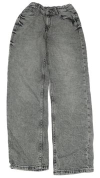Šedé široké rifle H&M