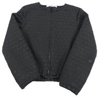 Černá propínací crop mikina s hvězdičkami M&S