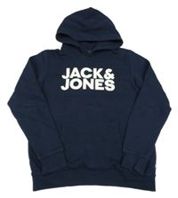 Tmavomodrá mikina s kapucí Jack & Jones