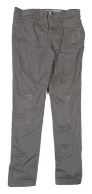 Šedé skinny rifle s prošoupáním Denim 