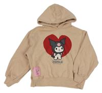 Starorůžová oversize mikina Kuromi s kapucí Zara
