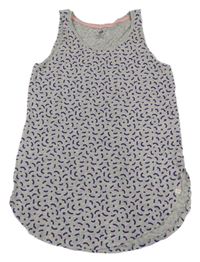 Šedý vzorovaný top H&M