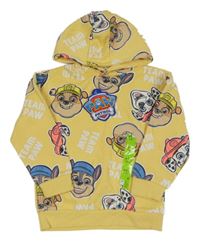 Nové - Žlutá mikina s Paw Patrol a kapucí Primark