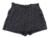 Antracitovo-béžové vzorované kraťasy H&M