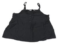 Antracitový top s knoflíky H&M