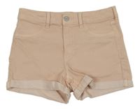 Světlerůžové riflové kraťasy H&M