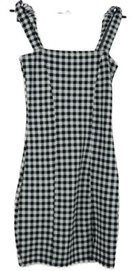 Dámské černo-bílé kostkované minišaty H&M