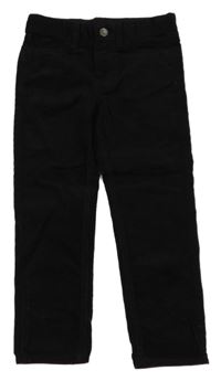 Černé slim fit manšestráky H&M