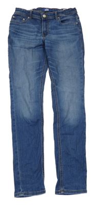 Modré skinny teplákové rifle JACK&JONES