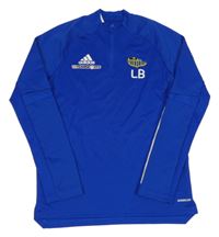 Modrá sportovní funkční mikina Adidas