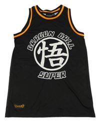 Černo-oranžové sportovní tílko s Dragonball Z PRIMARK