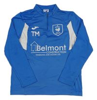 Modro-bílá sportovní mikina s nápisy JOMA 