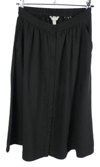 Dámská černá midi sukně H&M