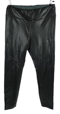 Dámské černé koženkové tregíny Calzedonia 