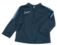 Petrolejová sportovní funkční mikina s logem Nike