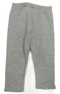 Šedé melírované teplákové legíny H&M