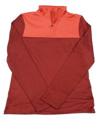 Vínovo-jahodová funkční sportovní mikina crivit