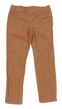 Skořicové elastické manšestráky H&M