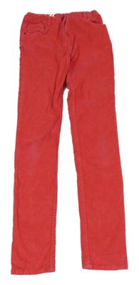 Jahodové skinny manšestráky PETIT BATEAU