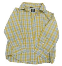 Žluto-světlemodro-bílá kostkovaná košile H&M