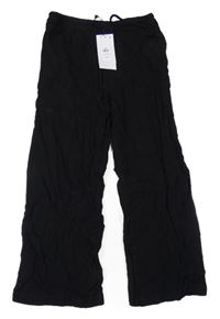 Nové - Černé lehké lněné kalhoty Primark