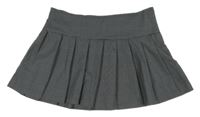 Šedo-černá kostkovaná skládaná minisukně H&M
