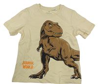 Béžové tričko s dinosaurem - Jurský svět H&M