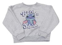 Světlešedá mikina se Stitchem Primark