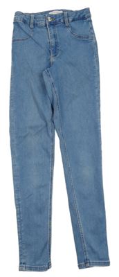 Modré skinny rifle ZARA