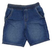 Modré teplákovo/riflové kraťasy Denim Co.