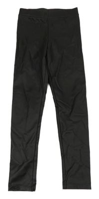 Černé potažené legíny H&M