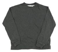 Tmavošedá melírovaná mikina H&M