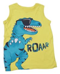 Žluté tílko s dinosaurem