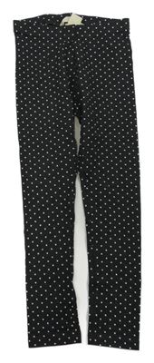 Tmavošedé puntíkaté legíny H&M