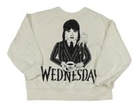 Bílá mikina s Wednesday Zara